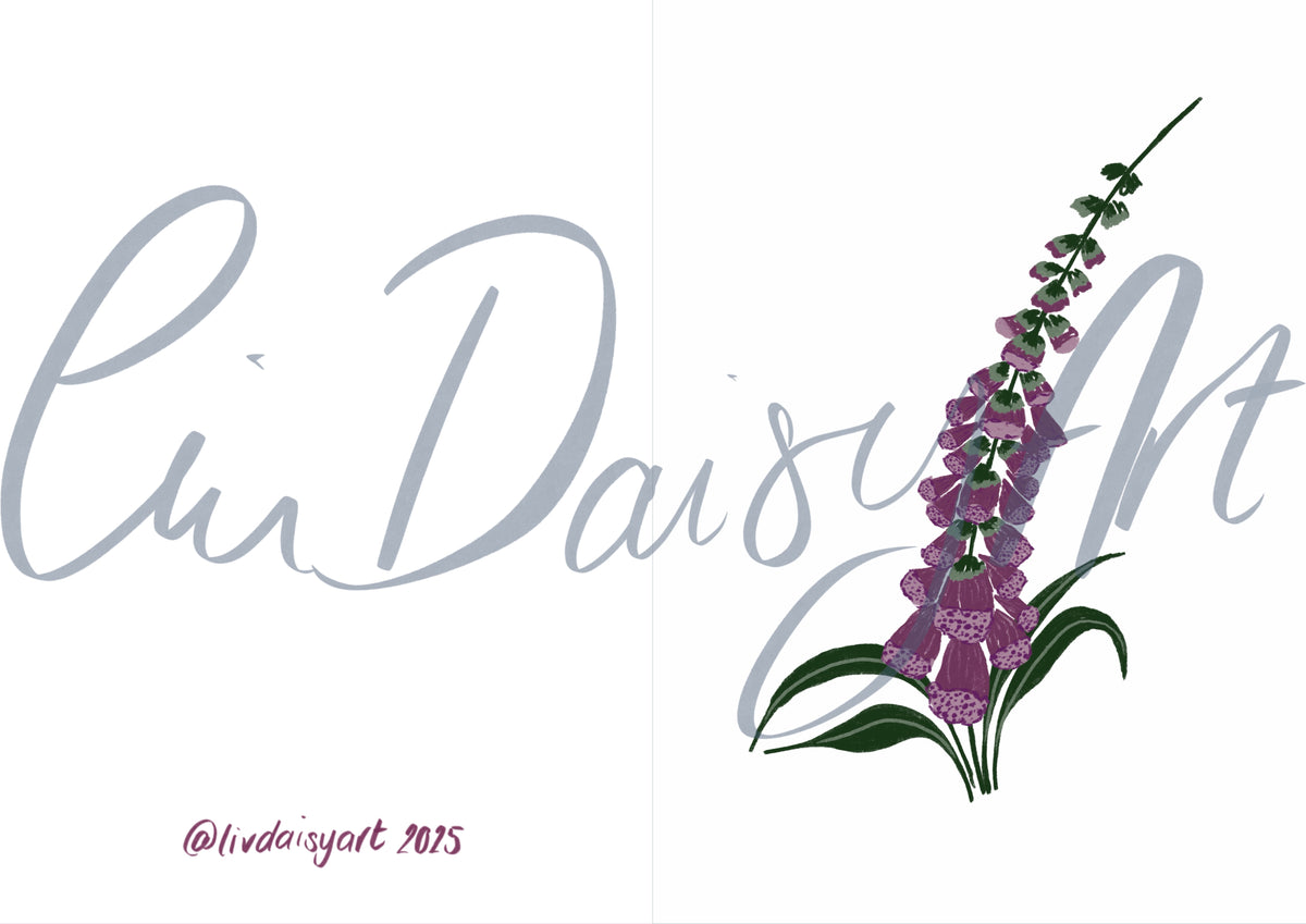 Foxglove Card